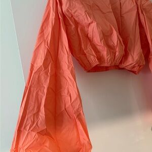 PLT Balloon Crop with Maxi Skirt Set Coral